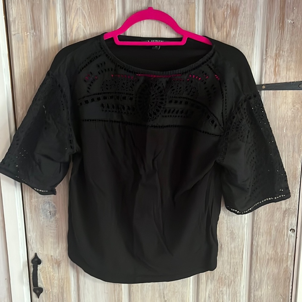 Ralph Lauren Black Half Tee